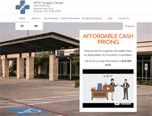 Tablet Screenshot of nttcsurgerycenter.com